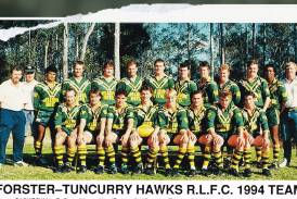 Forster-Tuncurry's unbeaten premiership winning team of 1994, coached by Dennis Tutty with Greg Hill the captain.