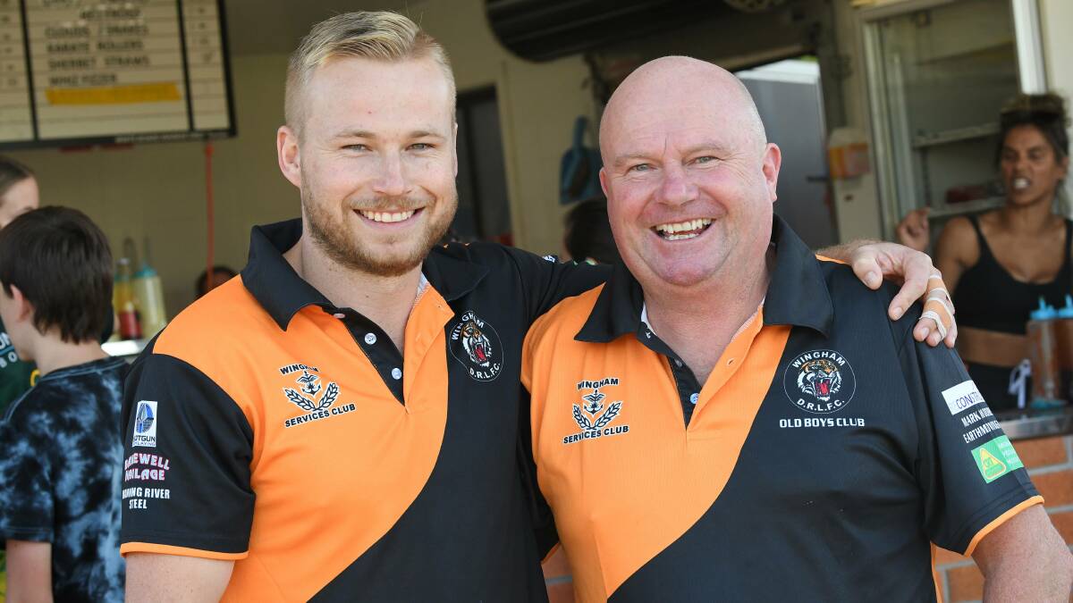 Mitch and Paul Collins. Both have chalked up 100 games for the Wingham Tigers.