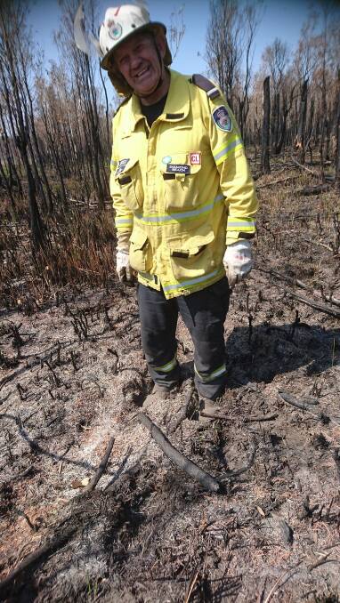 Diamond Beach RFS Captain Leo (Lonardus) Fransen assisted during the devastating Black Summer bushfires, and was on the front in Port Macquarie in 2019. Picture Kym Kilpatrick.