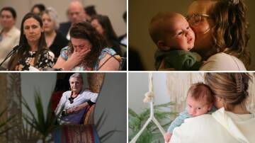 Hundreds of women shared their experiences of birth trauma at the senate inquiry last year. File pictures 